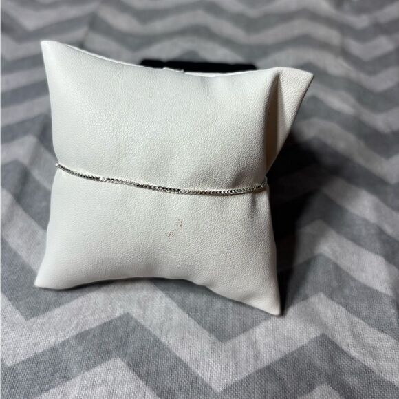 New! Silver Tone Dainty Bracelet Lobster Clasp & Extension - Picture 1 of 4